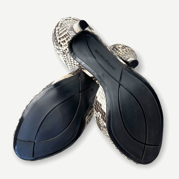 Marc Fisher Joey Peep Toe Faux Snakeskin D'Orsay Heels Size 7 - Picture 5 of 8